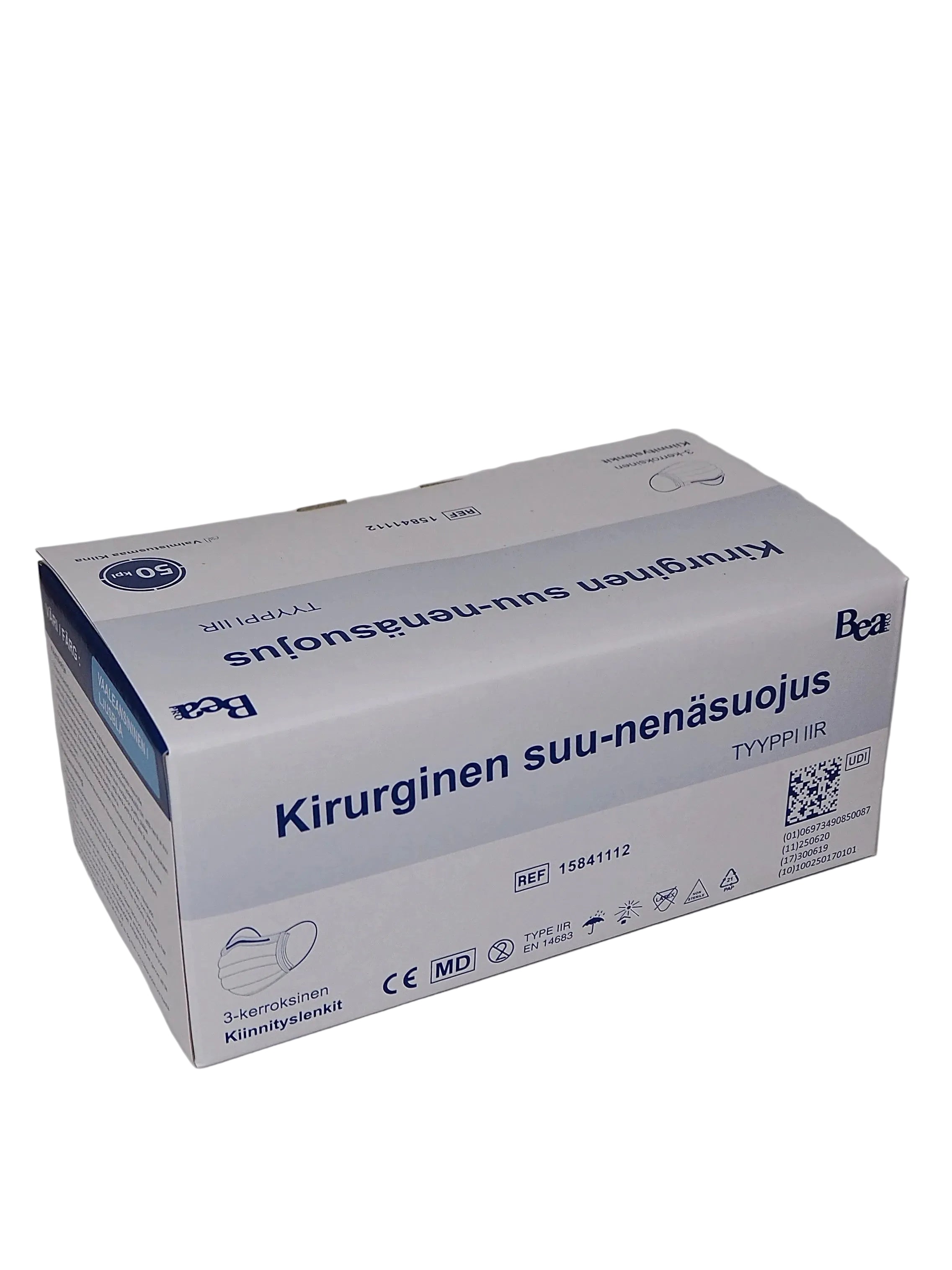 Bea Pro suu-nenäsuojaus IIR korvalenkeillä 50kpl